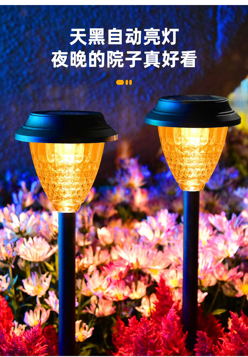 led solar light and shadow lawn lights, outdoor waterproof courtyard garden decorative atmosphere lights, landscape lights