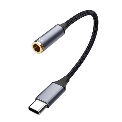 The 2-in-1 multi-functional Tpyec to 3.5mm headphone adapter charging port is suitable for mobile phones and tablets