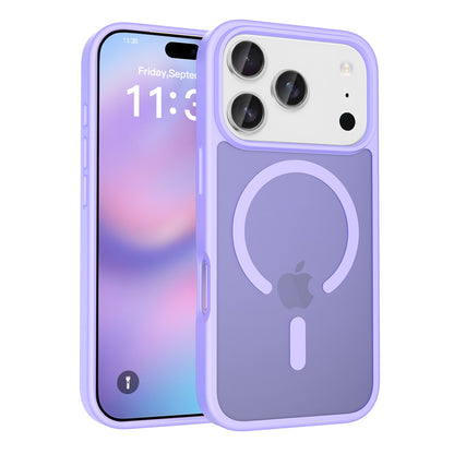 iphone17pm phone case with magnetic matte skin feel 16 shockproof Apple 15promax protective case