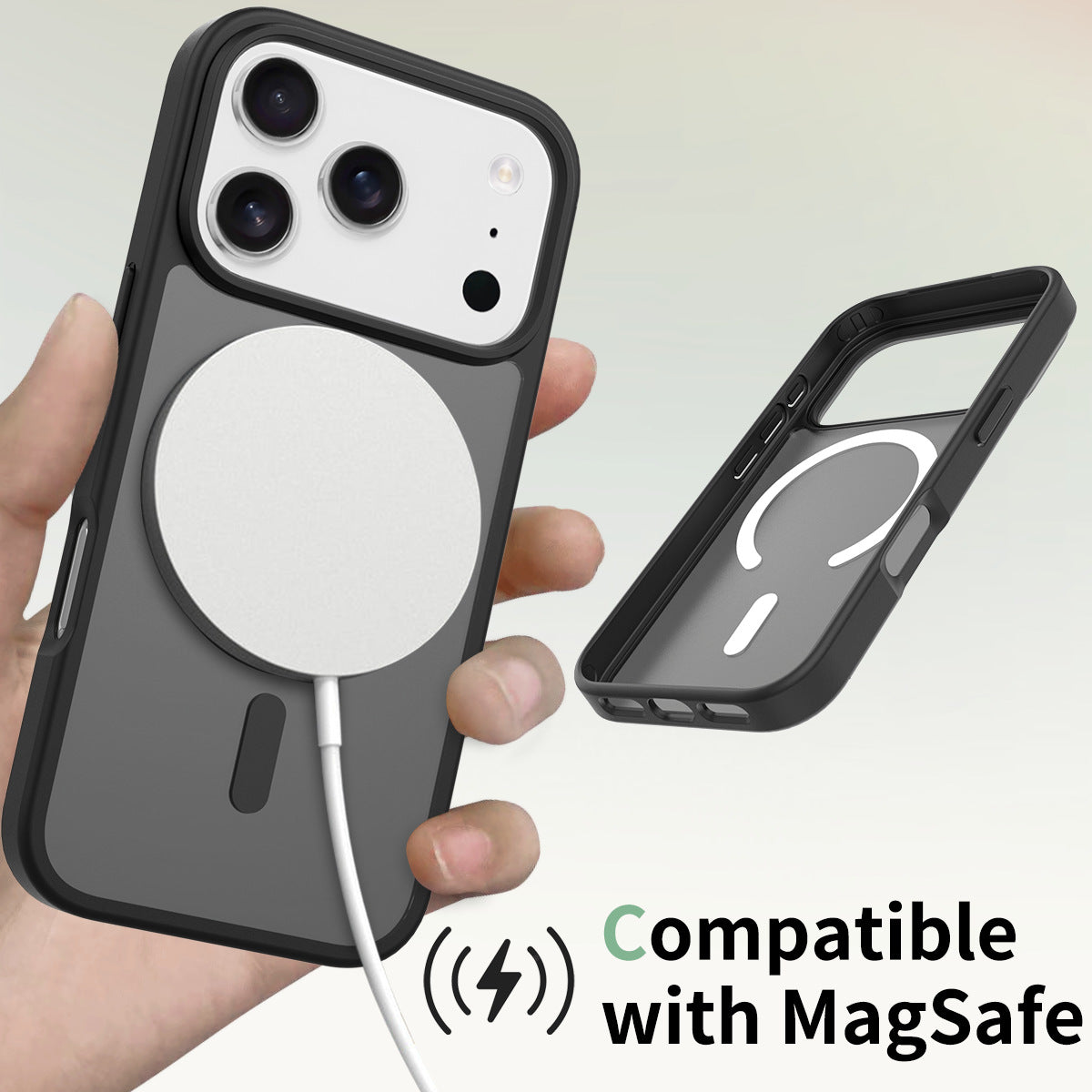 iphone17pm phone case with magnetic matte skin feel 16 shockproof Apple 15promax protective case