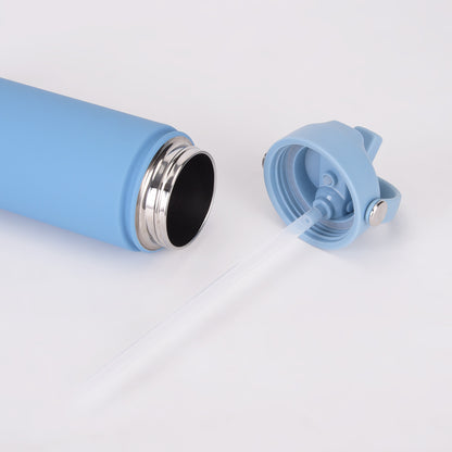 750ml stainless steel water bottle, wide - mouthed portable hand - held bottle, outdoor sports suction nozzle, insulated cup 750ml不锈钢水壶广口便携手提瓶子户外运动吸嘴保温杯 - 保温杯 - Zhongshan Star Trade