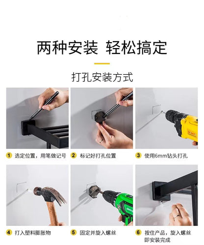 304 stainless steel bath towel rack, towel rack and shower room storage rack