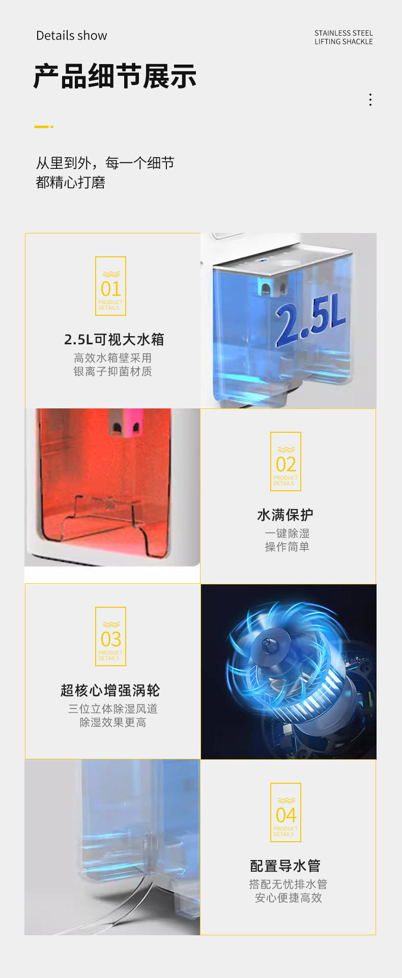Dehumidifier, negative ion air purifier, aromatherapy box, desiccant, the ultimate dehumidifier for the return of the south w