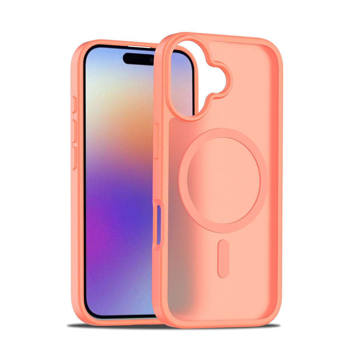 iphone17pm phone case with magnetic matte skin feel 16 shockproof Apple 15promax protective case
