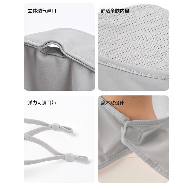 UV Sun Protection Face Mask with Neck Coverage UPF 50+ Face Shield Breathable Design for Summer Outdoor Activities