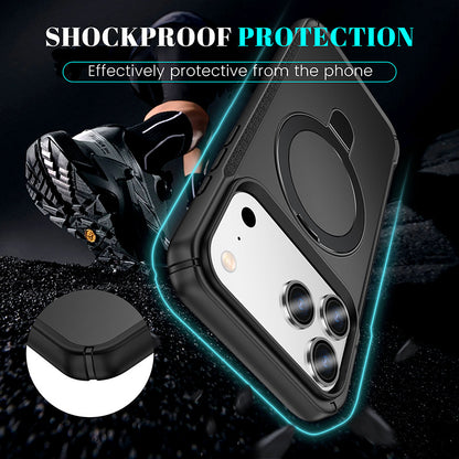 New iPhone 17 Pro Max phone case - two-in-one touchable skin-friendly Apple 16 stand with magnetic phone protection cover