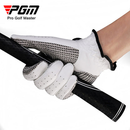 PGM small sheepskin wear-resistant anti-slip grain golf gloves left and right hand golf gloves