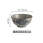 4.5 inch, 5 inch, retro Chinese Japanese creative hand - painted flower cereal ceramic soup rice bowl  4.5 英寸、5英寸，复古中国日式创意手绘花卉麦片陶瓷汤饭碗 - 日式餐具 - Zhongshan Star Trade - 蓝莲花4.5英寸米饭碗