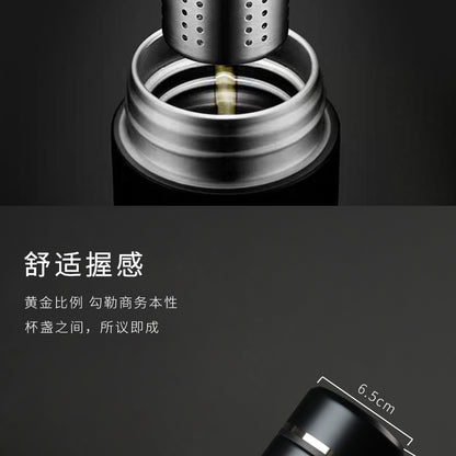Stainless steel 316 smart water cup for business use with tea strainer 保温杯不锈钢316智能水杯商务带茶漏 - Image 27