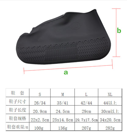 Shoe Covers Waterproof Reusable Foldable Not-Slip Rain Shoe Covers with Zipper,Shoe Protectors Overshoes Rain Galoshes for Kids Men and Women