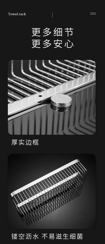 304 stainless steel bathroom storage rack rectangular wall mounted storage mesh basket bathroom shower room washbasin corner rack