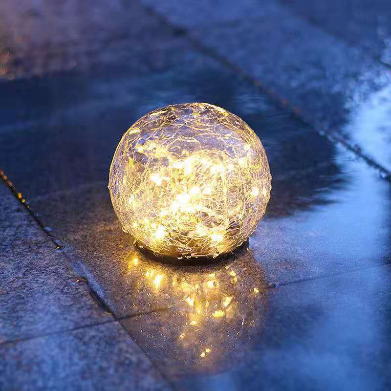 Solar crack courtyard lamp, outdoor waterproof crack ground plug lamp, garden, playground, villa landscape lamp