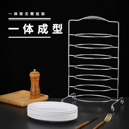 304 stainless steel multi-layer portable food preparation tool, oval-shaped chicken pot dedicated rack, beef hot pot storage rack