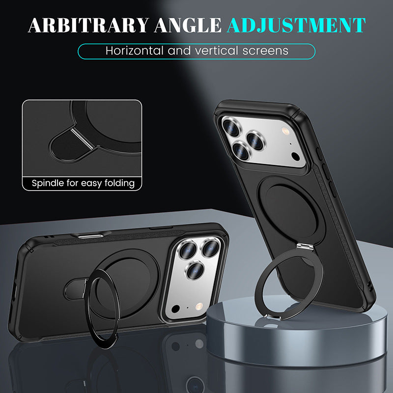 New iPhone 17 Pro Max phone case - two-in-one touchable skin-friendly Apple 16 stand with magnetic phone protection cover