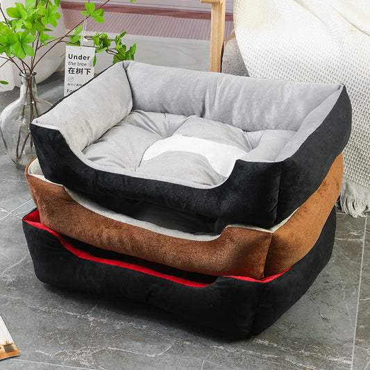 Rectangular washable orthopedic dog bed, suitable for small, medium and large dogs, soft and calm, durable pet bed for sleeping puppies, with anti - slip bottom 矩形可水洗矫形狗床，适用于小型、中型和大型犬，柔软镇静，睡眠小狗床耐用宠物抱抱器，带防滑底部 - 宠物友好型户外用品 - Zhongshan Star Trade