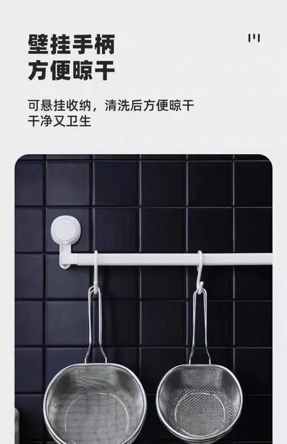 Stainless steel drain basket, strainer, draining basket, household kitchen noodle ladle, noodle cooking, frying strainer, hot pot strainer