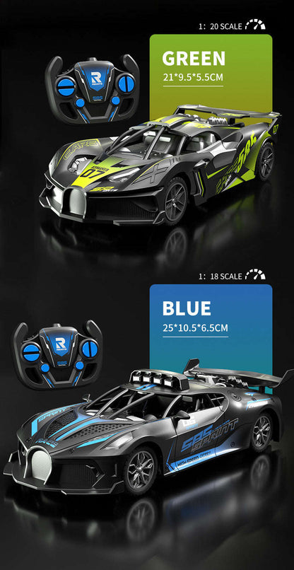 Remote control car racing four-way model, durable drop-resistant high-speed car racing, children's and boys' toy Zhongshan Star Trade