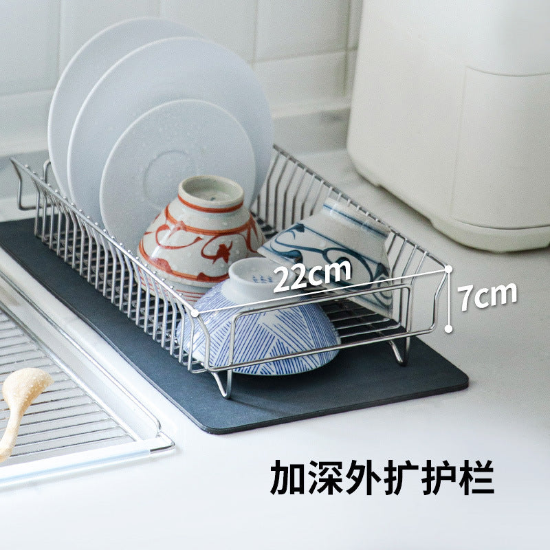 304 stainless steel extendable draining rack, kitchen sink, vegetable basket, dish rack, countertop storage rack - Image 2