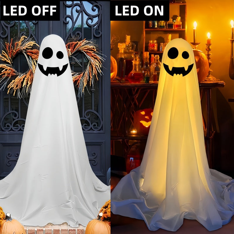 AYGXU 1 pcs Halloween Decorations Indoor,Ghost Decor with String Lights Remote Control,Halloween Party Decorations,Spooky Ghost Light for Home Table Room Kitchen Office AYGXU 1件室内万圣节装饰品，带灯串遥控器的幽灵装饰，万圣节派对装饰品，家庭餐桌室厨房办公室的幽灵幽灵灯 - 万圣节装饰品 - Zhongshan Star Trade
