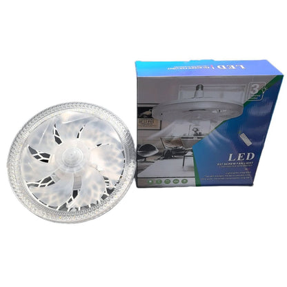 led fan light e27 screw-down, home living room and kitchen ceiling fan light, remote control setting, bedroom bulb ceiling fan light