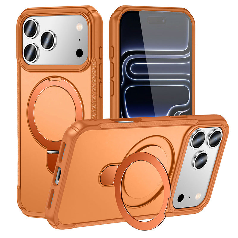 New iPhone 17 Pro Max phone case - two-in-one touchable skin-friendly Apple 16 stand with magnetic phone protection cover