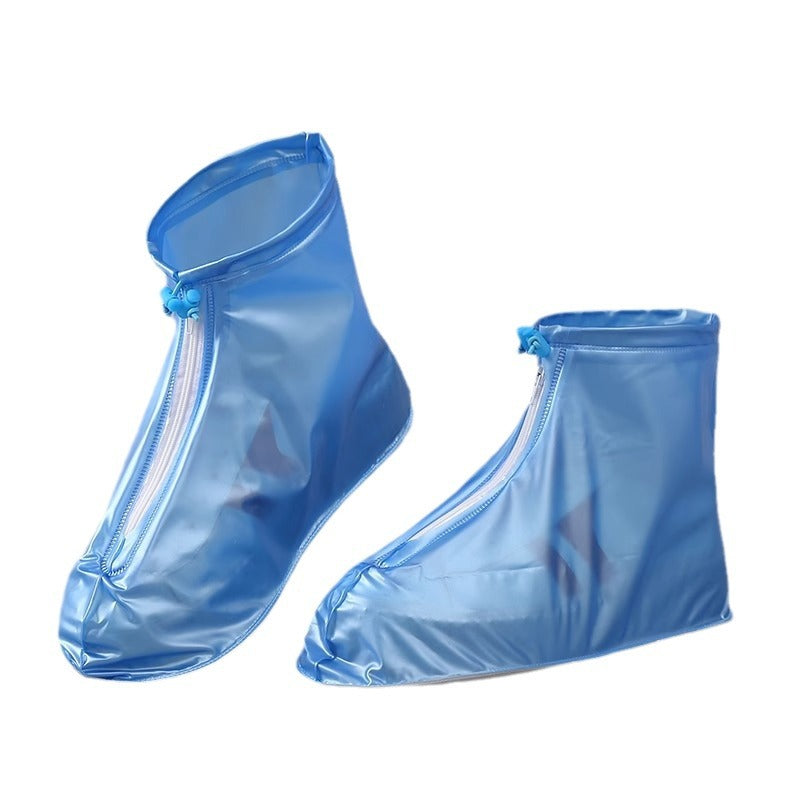 Rain Boot Waterproof Shoes Covers, Sand Control Non-Slip Shoe Cover Galoshes, PVC Rubber Sole Reusable Rain Snow Boots Oversh
