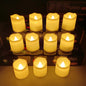 Flameless wish candles, flameless flashing electric fake candles, 24 - piece set with over 200 hours of warm white battery - powered LED tea lamps, suitable for wedding, dining table, Halloween and Christmas decorations - 万圣节装饰品 - Zhongshan Star Trade