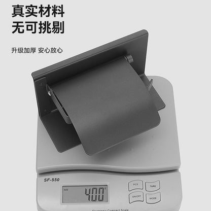 Toilet paper rack 304 stainless steel toilet paper box storage rack Wall-mounted sanitary tissue paper rack paper box