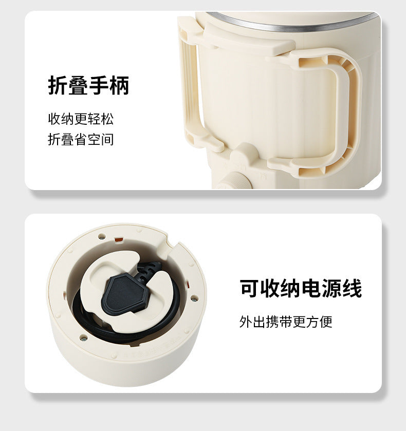 German small travel outdoor kettle, foldable electric kettle, household kettle, stainless steel portable electric kettle