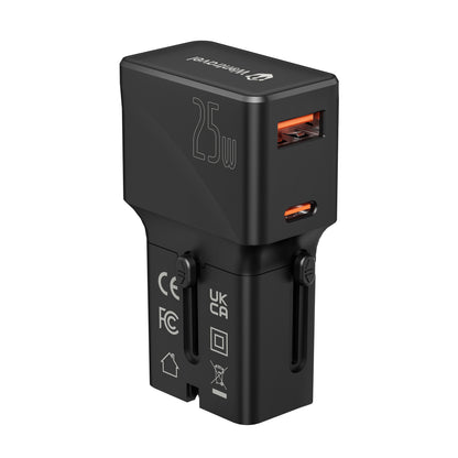 Global Pass Conversion Socket 2Type-C 45W Fast Charging Socket Converter Portable European Standard multi-functional conversion