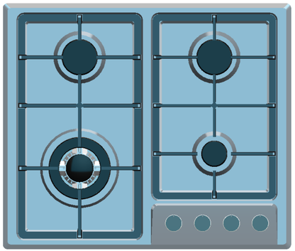 SJ - 19LB /SJ - 19R   Stainless steel built - in 4 - hole gas stove stand for household multi - burner natural gas stove    SJ - 19LB /SJ - 19R  不锈钢嵌入式四眼燃气灶架 家用多灶头天然气炉灶 - 炉架 - Zhongshan Star Trade - SJ - 19LB - 1.4KG