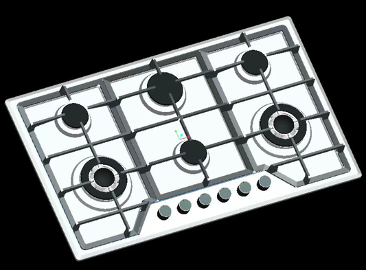 SJ - 43L/M/R   Stainless steel built - in 6 - hole gas stove stand for household multi - burner natural gas stove    SJ - 43L/M/R  不锈钢嵌入式六眼燃气灶架 家用多灶头天然气炉灶 - 炉架 - Zhongshan Star Trade