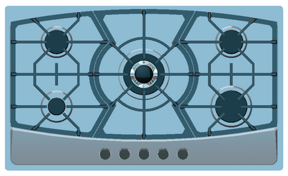SJ - 45LR/M   Stainless steel built - in 5 - hole gas stove stand for household multi - burner natural gas stove    SJ - 45LR/M   不锈钢嵌入式五眼燃气灶架 家用多灶头天然气炉灶 - 炉架 - Zhongshan Star Trade