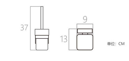 Toilet cleaning brush, toilet brush holder, wall-mounted stainless steel toilet brush storage rack, bathroom cleaning brush