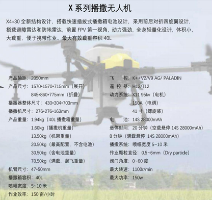 X Series seeding drones
