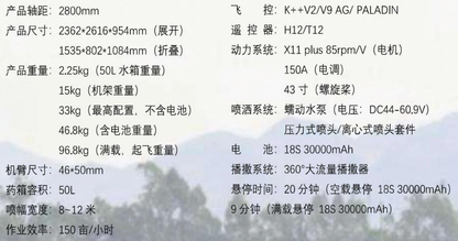 F series agricultural drones