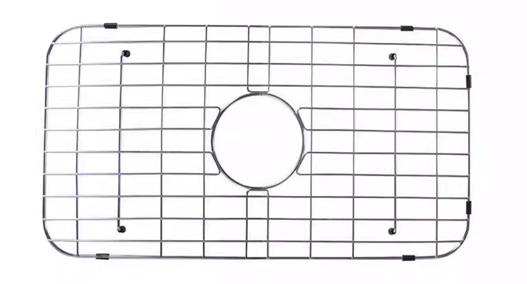 304 stainless steel bottom protective rack kitchen drain grid sheet no installation bowl dish sink tray holder