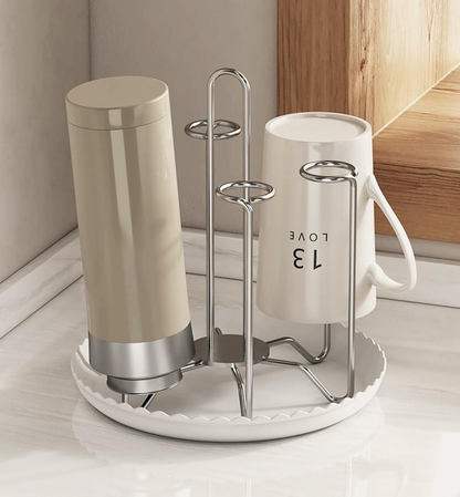 304 stainless steel desktop draining cup holder upside down, high appearance level, kitchen storage rack, tea cup holder for 