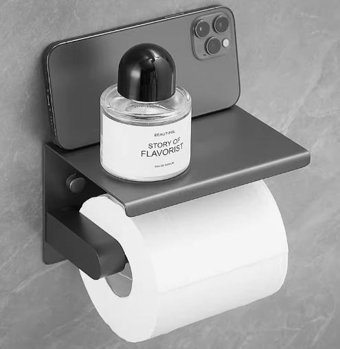 toilet toilet paper box free punching stainless steel hotel toilet mobile phone storage tissue box roll paper