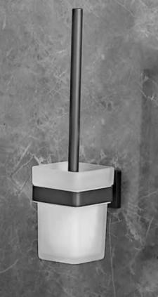 Toilet cleaning brush, toilet brush holder, wall-mounted stainless steel toilet brush storage rack, bathroom cleaning brush