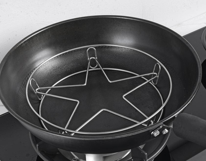 Kitchen shelf pot rack kitchen insulation anti-scalding pot storage bracket round waterproof steam rack countertop pot rack