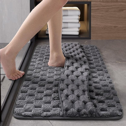 Memory foam mat, bathroom mat, household bathroom absorbent floor mat, shower room foot mat, quick-drying anti-slip mat