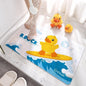 Genuine Little Yellow Duck eco-friendly PVC anti-slip mat, home shower floor mat, suction cup massage mat, draining foot mat