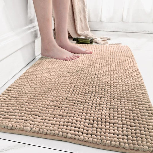 Chenille floor MATS, bathroom floor MATS, strong water absorption, simple home toilet door anti-slip MATS, quick-drying