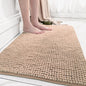 Chenille floor MATS, bathroom floor MATS, strong water absorption, simple home toilet door anti-slip MATS, quick-drying