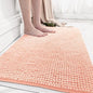 Chenille floor MATS, bathroom floor MATS, strong water absorption, simple home toilet door anti-slip MATS, quick-drying