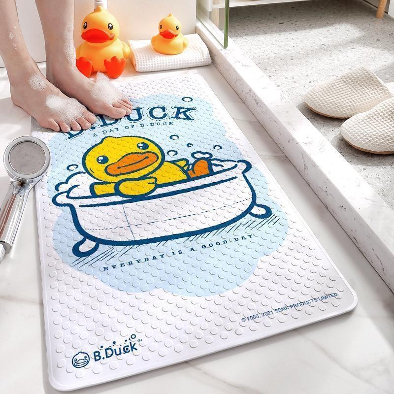 Genuine Little Yellow Duck eco-friendly PVC anti-slip mat, home shower floor mat, suction cup massage mat, draining foot mat