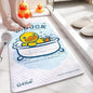 Genuine Little Yellow Duck eco-friendly PVC anti-slip mat, home shower floor mat, suction cup massage mat, draining foot mat