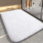 Home bathroom thickly-textured plush floor mat, strong water absorption, quick drying, anti-slip mat, plush mat