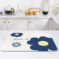 Draining mat, kitchen tabletop heat insulation coaster, dining table absorbent and anti-slip mat